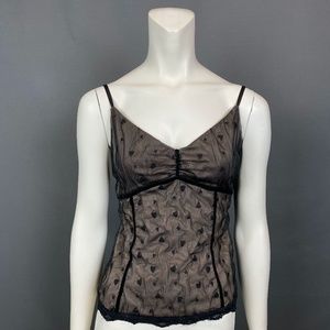 Mesh Black Hearts Tank